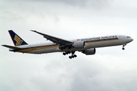 9V-SWJ @ EGLL - Boeing 777-312ER [34575] (Singapore Airlines) Home~G 06/07/2010. On approach 27L. - by Ray Barber