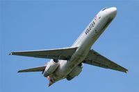 EI-EWI @ LFRB - Boeing 717-2BL, Take off rwy  07R, Brest-Bretagne Airport (LFRB-BES) - by Yves-Q