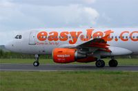 G-EZET @ LFRB - Airbus A319-111, Taxiing to holding point rwy 25L, Brest-Bretagne airport (LFRB-BES) - by Yves-Q