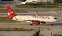 N361VA @ FLL - Virgin America A320 - by Florida Metal