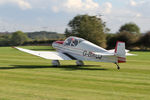 G-BACJ @ X5FB - Jodel D-120 Paris-Nice at Fishburn Airfield UK, October 11 2014. - by Malcolm Clarke