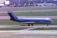 PH-CHD @ EGLL - Fokker F-28-4000 Fellowship [11139] (NLM CityHopper) Heathrow~G (date unknown). From a slide. - by Ray Barber