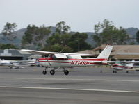 N714HH @ SZP - 1977 Cessna 150M, Continental O-200 100 Hp, flaps landing Rwy 22 - by Doug Robertson