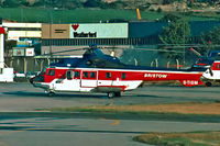 G-TIGM @ EGPD - Aerospatiale SA.332L Super Puma [2045] (Bristow Helicopters Ltd) Aberdeen-(Dyce)~G 20/09/1983. From a slide. - by Ray Barber