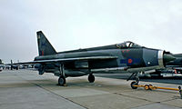 XP751 @ EGDY - English Electric Lightning F.3 [95179] (Royal Air Force) RNAS Yeovilton~G 31/07/1982. From a slide. - by Ray Barber