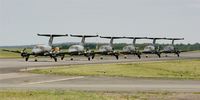 073 @ LFOA - Embraer EMB-121AA Xingu, Taxiing after display, Avord Air Base 702 (LFOA)  Air Show in june 2012 - by Yves-Q