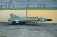 35496 @ ESOW - Saab J35F Draken fighter in the Västerås Flygmuseum. - by Henk van Capelle