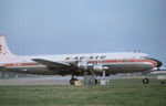 OH-KDA @ LHR - DC-6B of Kar-Air as seen at Heathrow in April 1979. - by Peter Nicholson
