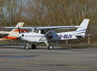 G-BIJV @ EGLK - Reims Cessna F152 at Blackbushe. - by moxy