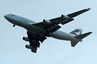 B-HOY @ EGLL - Boeing 747-467 [25351] (Cathay Pacific Airways) Home~G 20/03/2010. On approach 27R. - by Ray Barber