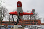XW405 @ OFF APT - BAC 84 Jet Provost T.5A now displayed at Hartlepool College campus. February 25th 2015.See http://www.hartlepoolfe.ac.uk/collegesaircrafttakesskies/ - by Malcolm Clarke