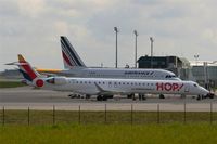 F-HMLN @ LFRB - Canadair Regional Jet CRJ-1000, Boarding area, Brest-Bretagne airport (LFRB-BES) - by Yves-Q