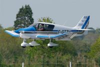 F-GTZH @ LFRB - Robin DR-400-120 Petit Prince, On final Rwy 25L, Brest-Bretagne Airport (LFRB-BES) - by Yves-Q