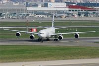 F-WWCA @ LFBO - Airbus A340-642, Taxiing after  landing Rwy 32L, Toulouse Blagnac Airport (LFBO-TLS) - by Yves-Q