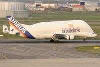 F-GSTD @ LFBO - Airbus A300-605ST Beluga, Landing Rwy 14R, Toulouse Blagnac Airport (LFBO-TLS) - by Yves-Q