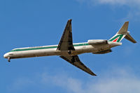 I-DACS @ EGLL - McDonnell-Douglas DC-9-82 [53053] (Alitalia) Home~G 28/03/2010. On approach 27R. - by Ray Barber
