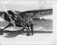 N16130 @ BMG - Me and my dad, circa 1950. I'm trying t locate this airplane, but all available information leads to a man who recently died and heirs are unknown. Aircraft was recently hangared at Shelbyville, IN prior to 2013. - by George I. Carpenter III