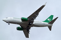 EZ-A009 @ EGLL - Boeing 737-7GL [37235] (Turkmenistan Airlines) Home~G 11/05/2013. On approach 27R. - by Ray Barber