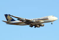9V-SFD @ EGLL - Boeing 747-412F [26553] (Singapore Airlines Cargo) Home~G 25/05/2013. On approach 27L. - by Ray Barber