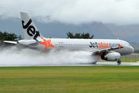 VH-VQC @ NZQN - Take-off run on a wet day - by Micha Lueck