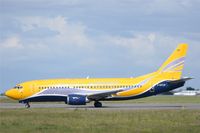 F-GFUF @ LFRB - Boeing 737-3B3QC, Taxiing to holding point rwy 25L, Brest-Bretagne airport (LFRB-BES) - by Yves-Q