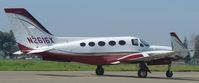 N2616X @ KRHV - A transient Cessna 414A Chancellor taxiing to Nice Air after landing from Arcata. - by Chris L.