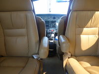 N2616X @ KRHV - A nice leather interior of N2616X, a transient Cessna 414A Chancellor. - by Chris L.
