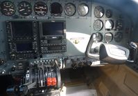N2616X @ KRHV - A nice cockpit of the transient Cessna 414A Chancellor, N2616X. - by Chris L.
