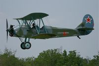 F-AZDB @ LFFQ - Polikarpov Po-2W, Take off, La Ferté Alais Airfield (LFFQ) Air Show 2012 - by Yves-Q