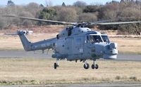 ZD260 @ EGFH - Visiting Royal Navy Lynx helicopter coded 301of 815 NAS. Brought up to HMA.8SRU standards. - by Roger Winser