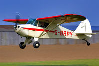 G-BRPY @ EGBR - Out for a local - by glider