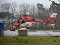 D-HDRP - Eurocopter EC135 of the DRF Luftrettung at Bad Saarow Hospital, Brandenburg, Germany. - by moxy