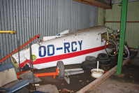 OO-RCY @ EBUL - Severely damaged during an emergency landing at Donk-Maldegem (B) on 28 March 1993. Wreckage stored and used as spare parts. First picture - by Stefan De Sutter