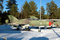 MK-126 @ EFJY - MiG-21UM trainer of the Finnish Air Force at the Aviation Museum of Central Finland at Tikkakoski. - by Van Propeller
