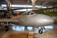 VT-8 @ EFJY - Vampire T.55 of the Finnish Air Force preserved in the Aviation Museum of Central Finland at Tikkakoski. - by Van Propeller