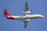 VH-SBB @ YSSY - Qantas Link Dash 8 departing Sydney for Canberra - by Mark Taylor