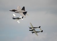 05-4099 @ LAL - Heritage flight with P-51 Crazy Horse and P-38 Glacier Girl - by Florida Metal