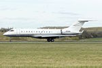 N720CH @ EGGW - 2001 Bombardier BD-700-1A10, c/n: 9100 at Luton - by Terry Fletcher