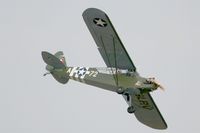 F-GLRV @ LFRN - Piper J3C-65, On display, Rennes-St Jacques airport (LFRN-RNS) Air show 2014 - by Yves-Q