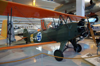 OH-SZO @ EFJY - Focke-Wulf Fw44J Stieglitz, preserved in the Aviation Museum of Central Finland at Tikkakoski - by Van Propeller