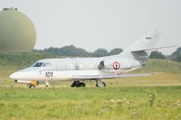 M101 @ LFRJ - Dassault Falcon 10MER, Taxiing to holding point rwy 08, Landivisiau Naval Air Base (LFRJ) - by Yves-Q
