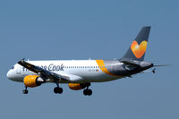 OO-TCT @ EBBR - Airbus A320 of Thomas Cook Airlines at Zaventem airport, Brussels, Belgium. - by Van Propeller