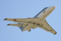 129 @ LFRJ - Dassault Falcon 10MER, Take-off rwy 26, Landivisiau Naval Air Base (LFRJ) - by Yves-Q