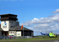 G-CDBS @ EGPT - Pictured on the grass dispersal outside the tower at Perth EGPT - by Clive Pattle