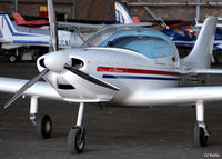 G-JFLO @ EGPT - Hangared at Perth EGPT - by Clive Pattle