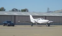 N121BD @ KRHV - A local 1979 Cessna 414A Chancellor sitting at the south tie downs at Reid Hillview. - by Chris L.