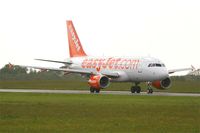 G-EZAL @ LFRB - Airbus A319-111, Taxiing to holding point rwy 25L, Brest-Bretagne airport (LFRB-BES) - by Yves-Q