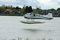 C-GOBC @ YVR - Take off from the Fraser River - by metricbolt