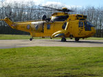 XZ590 - Sea King HAR.3 of 202 Squadron based at RAF Boulmer on a visit to the Cumberland Infirmary in March 2015. - by Peter Nicholson