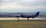 XX753 @ EGQS - Jaguar GR.1 of 226 Operational Conversion Unit taxying to Runway 23 at RAF Lossiemouth in May 1983. - by Peter Nicholson
